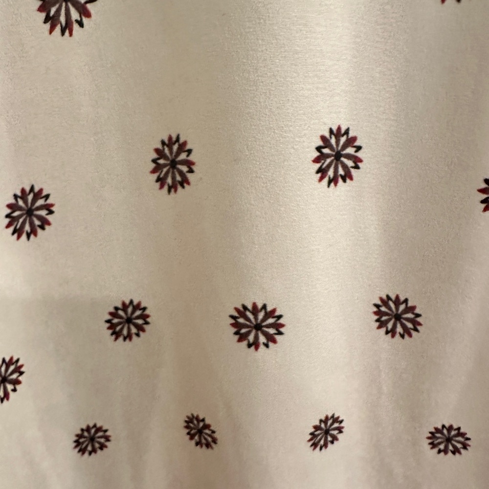 Maurice’s Sz XL White Bohemian Print Short Sleeve Blouse - Picture 3 of 6